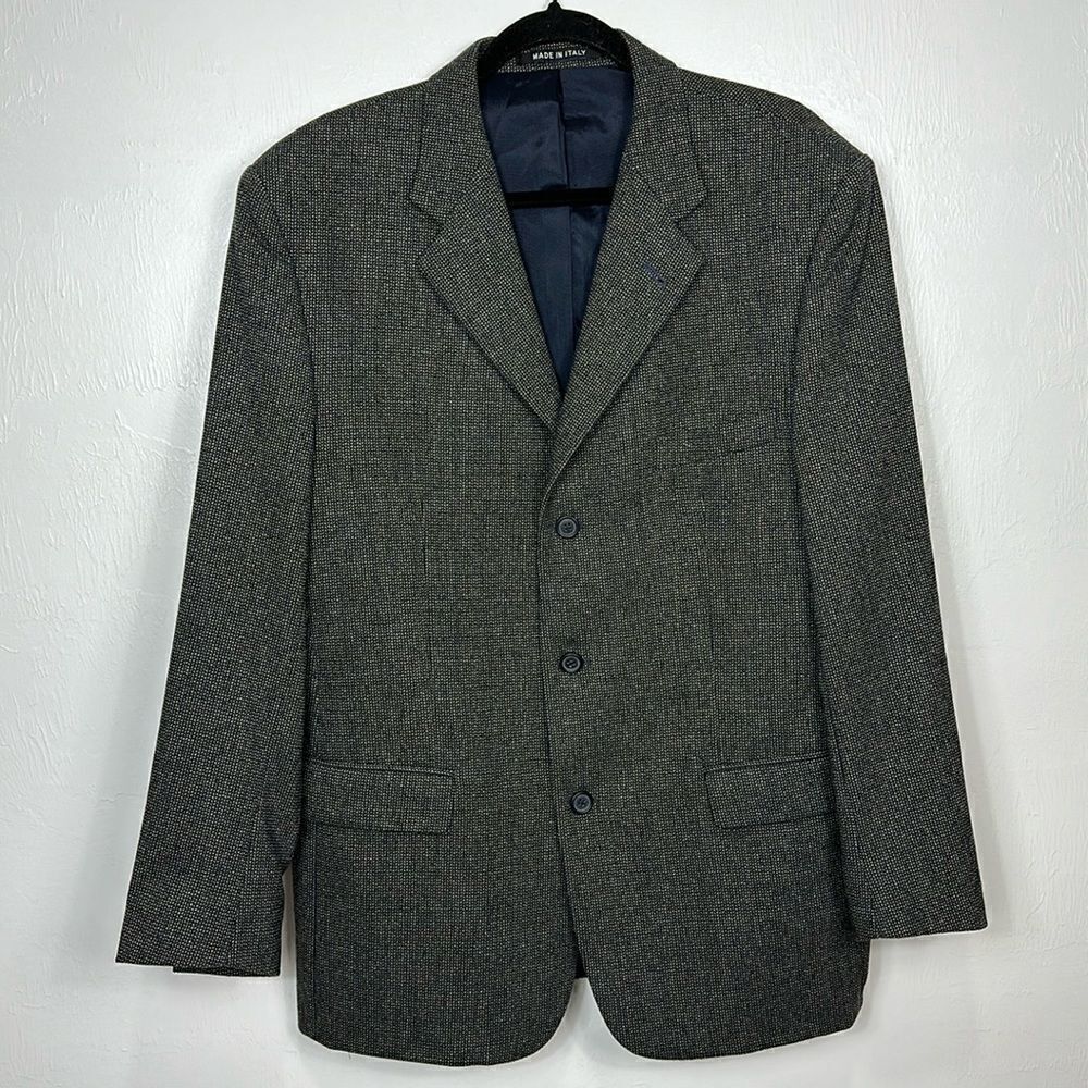 Mila Schon Blue Three Button Closure Sport Blazer Jacket Size 42